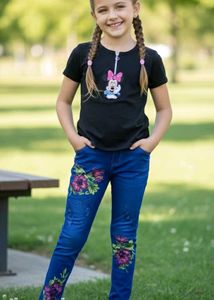 Flash Sale On 2 Minnie Mouse Top And Jeggings