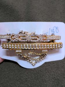 Sparkling Rhinestone Hair Clips Set