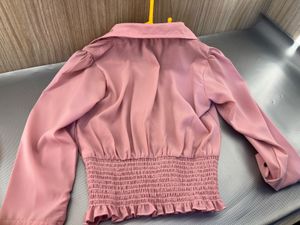 Chic Smocked Waist Button-Up Top