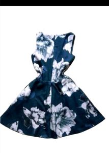 Floral Cut-Out Mini Dress