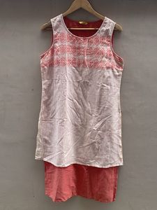 Elegant Pink & White Kurta