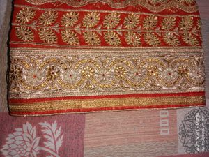 ❤️Red party wear saree