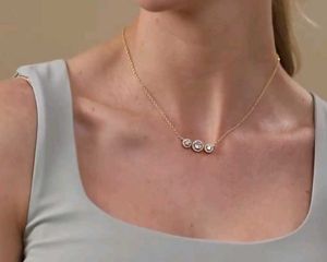 Delicate Gold &amp; Crystal Necklace