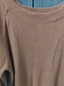 Tan Knit Sweater - Comfortable &amp; Stylish