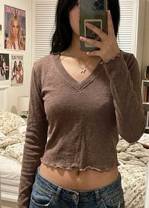 Cute V-neck Top