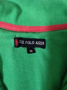Green T-Shirt with Heart Detail