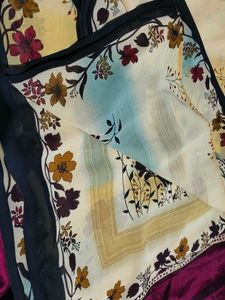 Beautiful Floral Print Saree