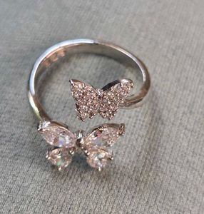 Dainty Twin Butterfly Ring SS925