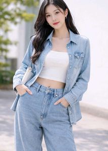 Denim Button-Down Shirt