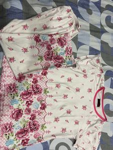 Floral Print Pajama Set