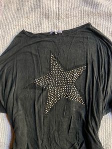 sparkly star y2k top