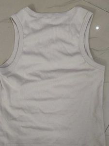 White "Vibe Check" Tank Top