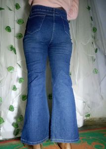 Women High Rise Bootcut Flared Denim Jeans