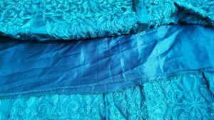 TURQUOIS BLUE HEAVY EMBROIDERED LEHENGA CHOLI SET