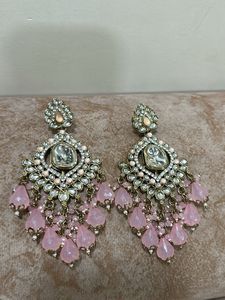 Exquisite Pink Drop Earrings