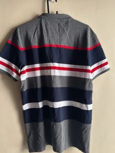 Louis philippe Striped Polo Shirt