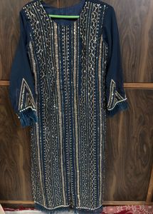 New Dark Blue kurta and bottom (Rakhi sale)
