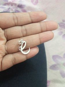 sterling silver Letter 'E' Pendant