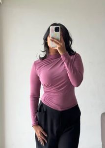 Stylish Ruched Crop Top (Size- Medium)