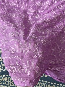 Lavender cotton dupatta