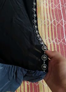 Black Ruffle saree new