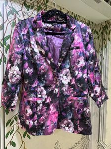 Floral Print Blazer Jacket