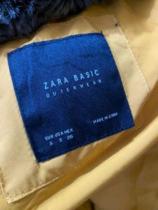 zara Mustard Puffer Jacket