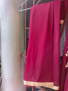 Beautiful Chocolate Colur Soft Net Anrkali Set🤎🤎