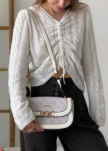 GUESS ZIPPER SLING BAG*  *12A PREMIUM QUALITY / NE
