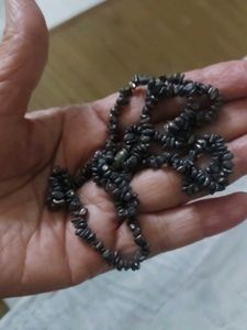 Elegant Beaded Black Necklace