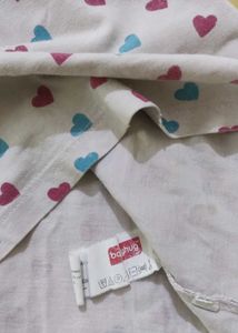 Cute Heart Print midi Dress full length 48cm