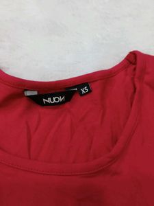 Vibrant Red Flowy Dress
