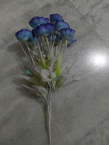 New Blue Artificial Flower Bouquet