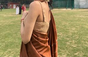 Elegant Brown Saree
