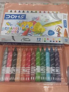 DOMS Wax Crayons &amp; Star Stickers Set