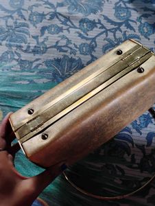 Vintage Clutch with Rhinestone Detail
