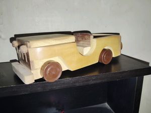 Handmade Wooden Toy Jeep