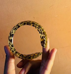 Leopard Print Resin Bangle