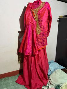 Party Wear Gown and Skert an