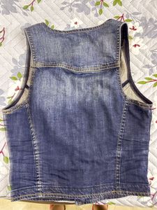Blue Denim Vest/waist coat