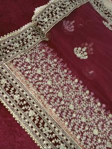 MAROON VELVET BRIDAL LEHENGA HEAVY GOLD ZARI