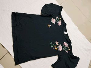 A Lovely Top With Net &amp; Embroidery