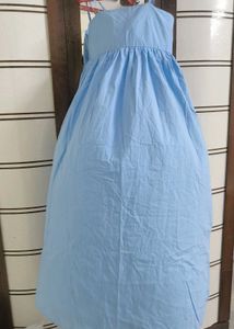 Light Blue Smocked Maxi Dress with inner