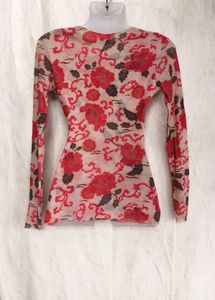 I. Chic Floral Print Wrap Top