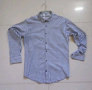 Blue & White Striped Shirt