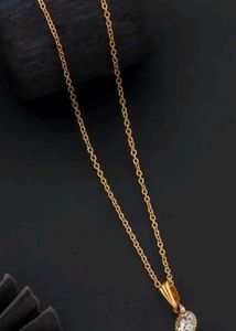 Elegant Solitaire Pendant Necklace
