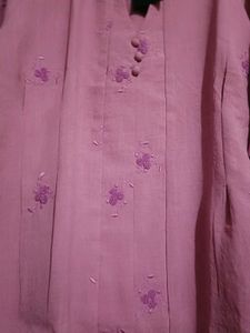 Embroidered Pink Kurta Top