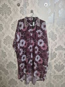 Floral Print Collared Shirt