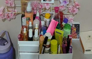White Makeup &amp; Desk Organizer