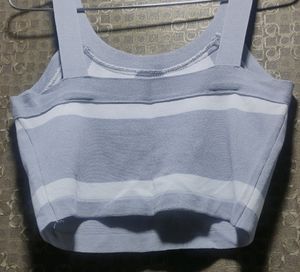 Geometric Knit Crop Top